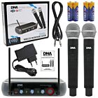 DNA FV DUAL VOCAL vocal wireless microphone 2x transmitter handheld receiver sound system VHF 174-216 MHz