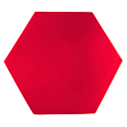 DNA AM3 RD acoustic panel set of 10 pcs red hexagonal soundproofing foam mat reverberation echo reduction