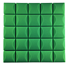 DNA AM5 GN acoustic panel set of 6 pcs green self-adhesive foam soundproofing mat reverberation echo reduction