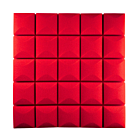 DNA AM5 RD acoustic panel set of 6 pcs red self-adhesive foam soundproofing mat reverberation echo reduction