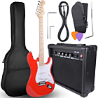 NN EG SET RED zestaw gitarowy gitara elektryczna stratocaster