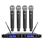 DNA WM4 VOCAL SET wireless microphone 4x handheld transmitter sound system UHF