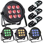 LIGHT4ME PAR RGBW 9x10 stage spotlight LED 4 pcs + DMX cable 3 pcs