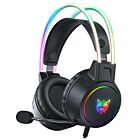 ONIKUMA X15 PRO gaming headphones for players in-ear wired RGB LED microphone