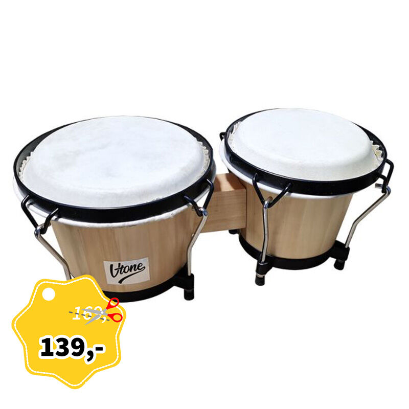 V-TONE BONGOS SET 67 bongosy drewno bębenki para