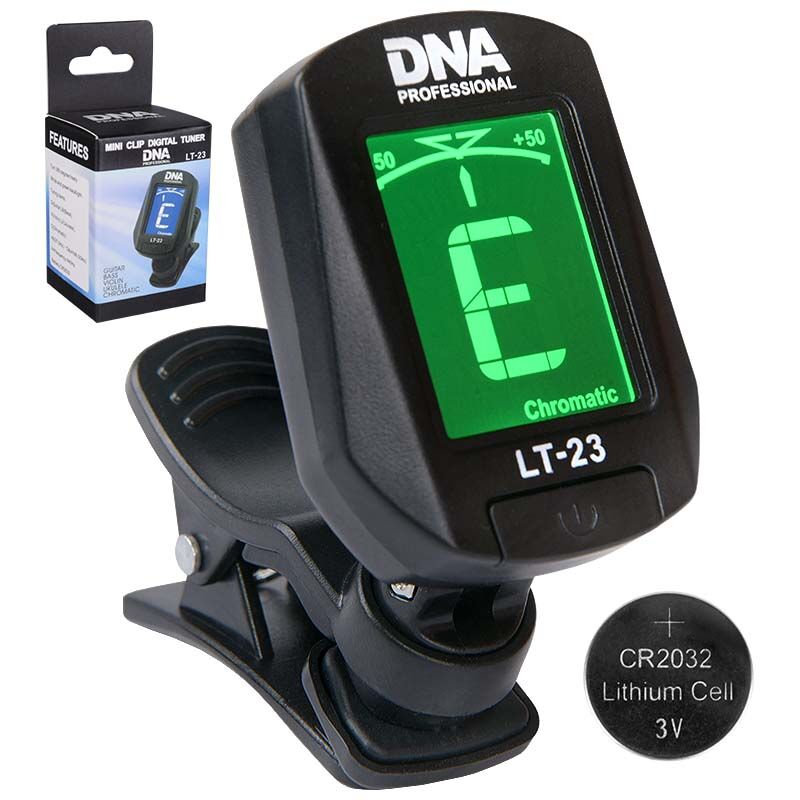 DNA LT23 chromatic clip-on tuner for bass ukulele violin guitar