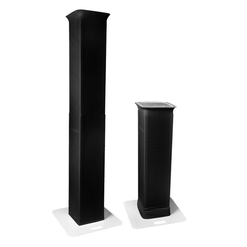 DNA TOWER PRO black lycra moving head tower stand cover