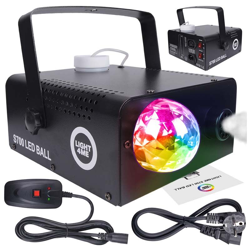 LIGHT4ME S 700W LED BALL wytwornica dymu mgły efekt LED flower