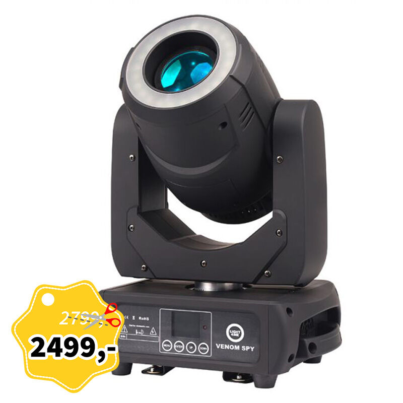 LIGHT4ME VENOM SPOT 150 SPY RING moving head LED