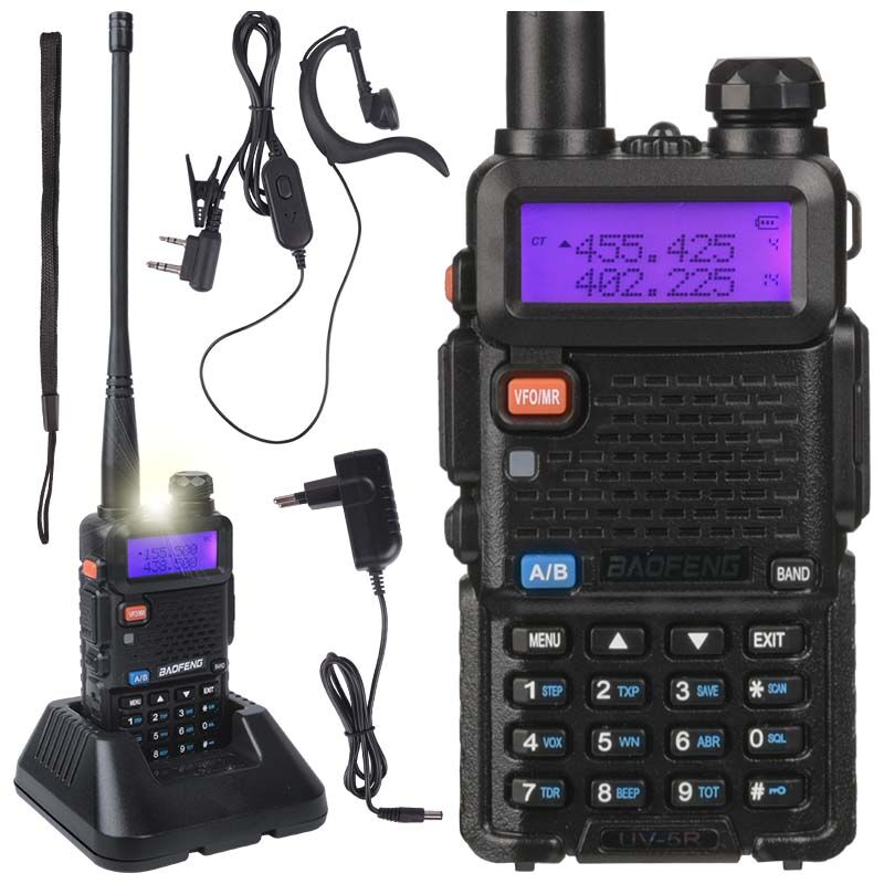 BAOFENG AR-5R PRO 8W krótkofalówka walkie talkie VHF UHF FM POWYSTAWOWY