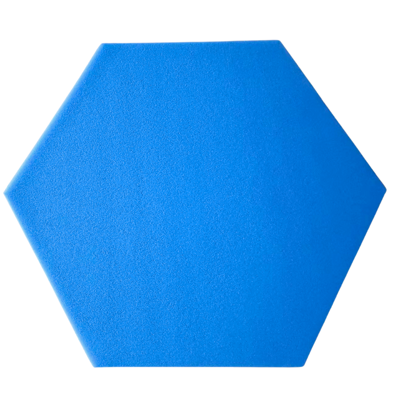 DNA AM3 BL acoustic panel set of 10 pcs blue hexagonal soundproofing foam mat reverberation echo reduction