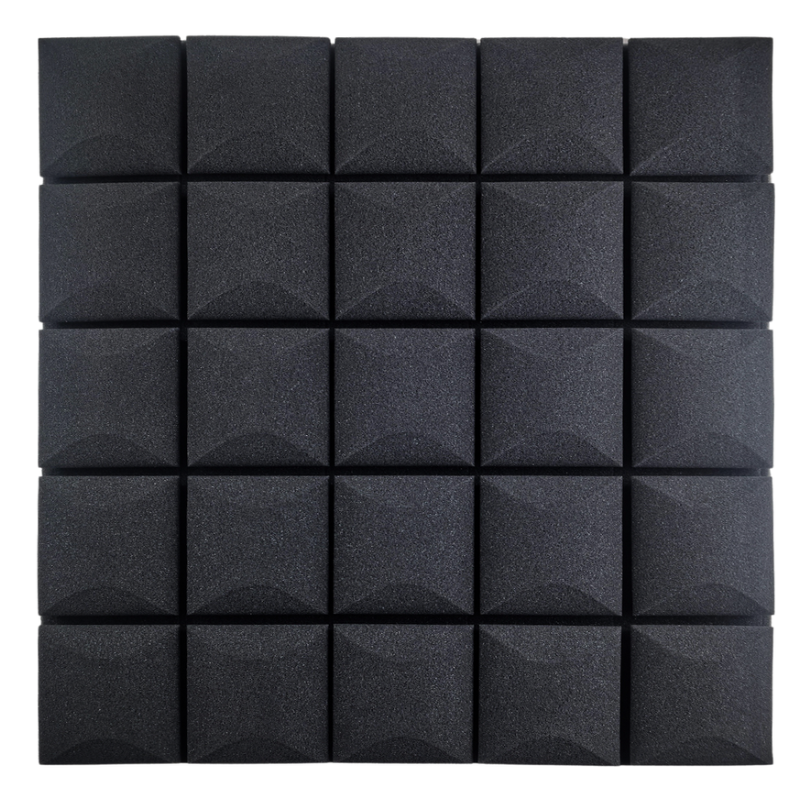 DNA AM5 BK acoustic panel set of 6 pcs black self-adhesive foam soundproofing mat reverberation echo reduction