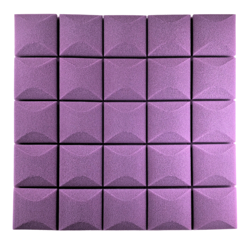 DNA AM5 PR acoustic panel set of 6 pcs purple self-adhesive foam soundproofing mat reverberation echo reduction