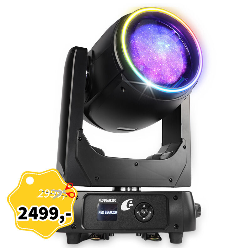 EVOLIGHTS NEO BEAM 200W głowica ruchoma LED oświetlenie sceniczne