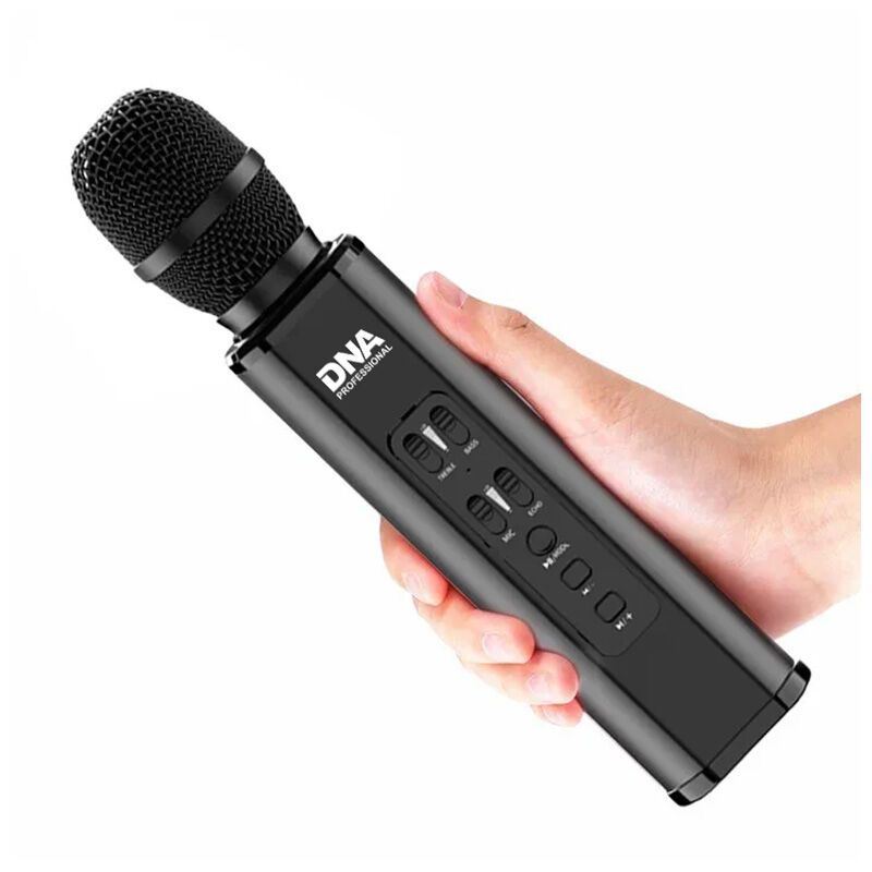 DNA KM6 BLACK mikrofon karaoke Bluetooth głośnik bezprzewodowy czarny