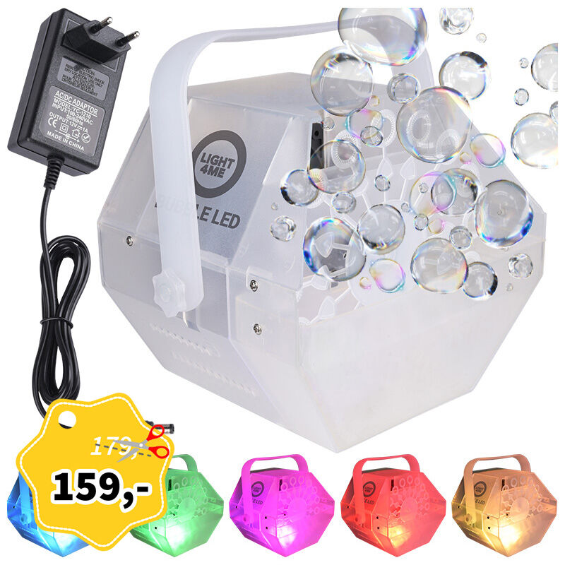 LIGHT4ME BUBBLE LED small efficient bubble machine