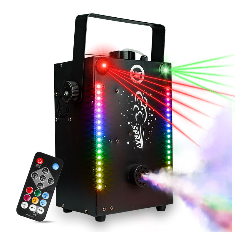 LIGHT4ME FOG LASER wytwornica dymu mgły LED efekt lasera timer pilot