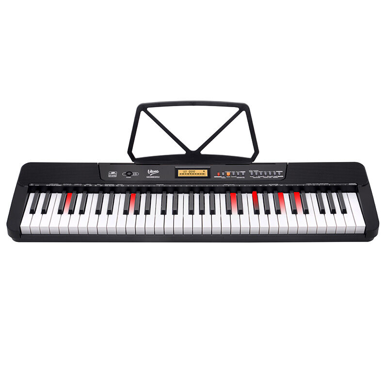 V-TONE VK 500-61L keyboard keys organ for kids to learn to play backlit LED keyboard