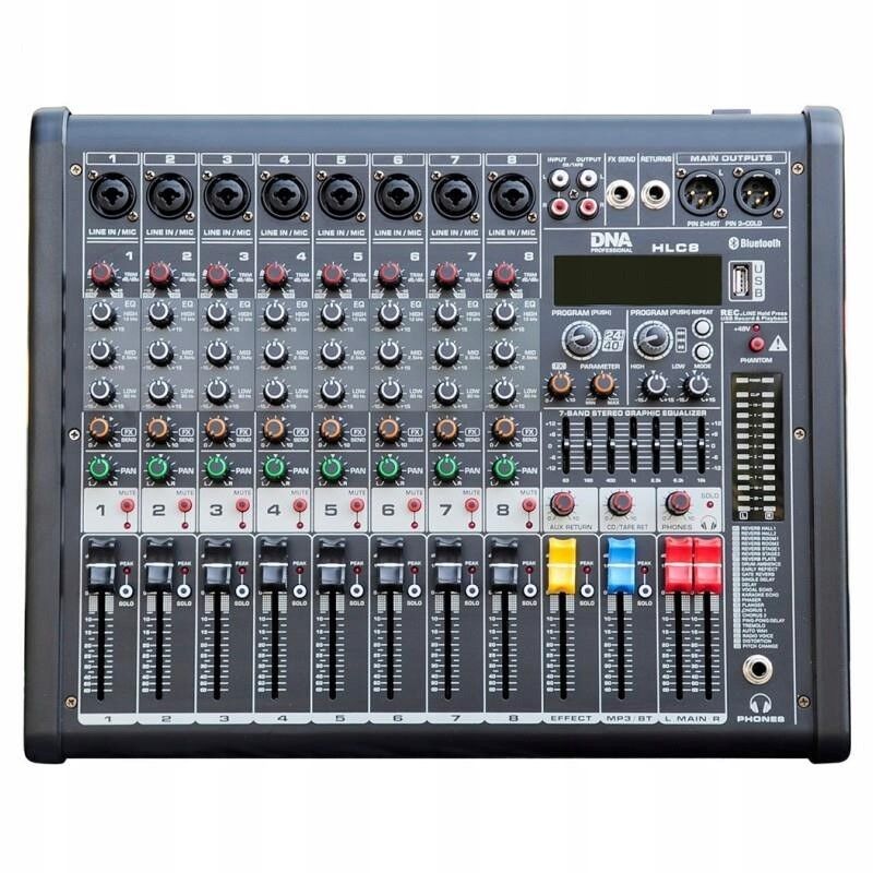 DNA HLC 8 analog audio mixer 8 channels