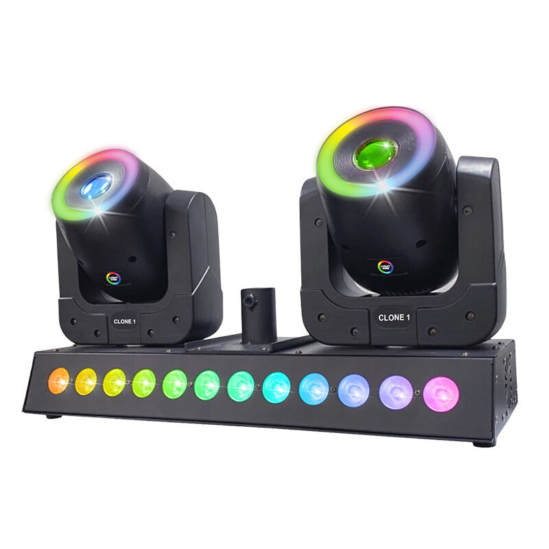 LIGHT4ME CLONE 1 light effect LED RGBW 2 moving heads wash stage lighting remote control