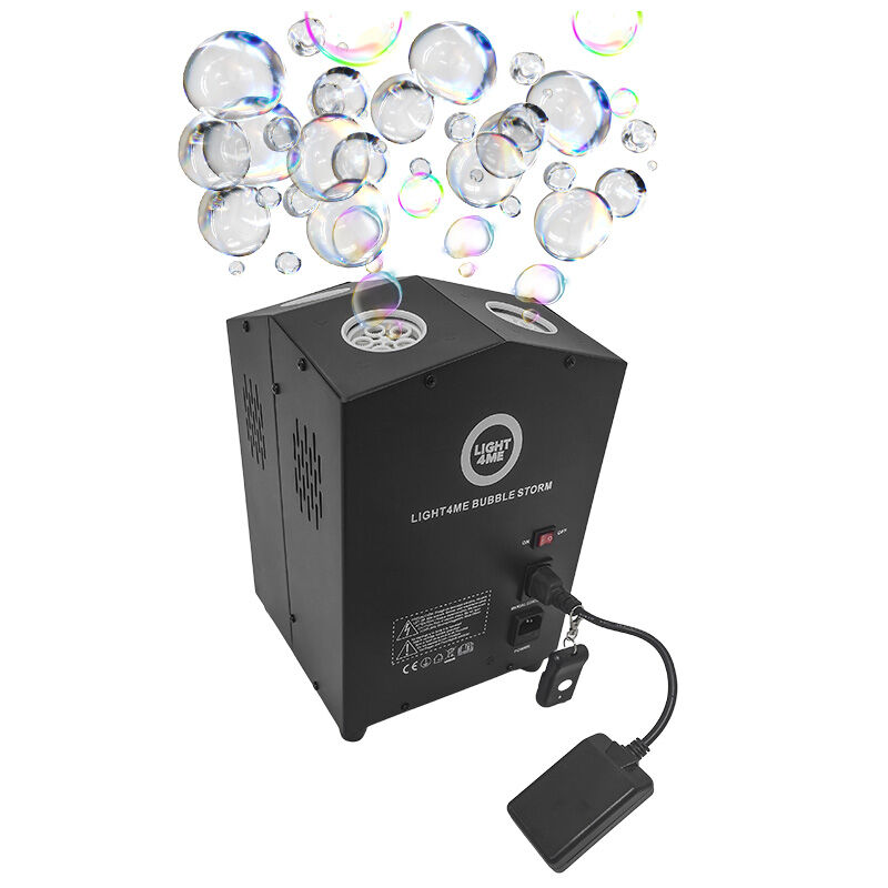 LIGHT4ME BUBBLE STORM bubble machine wireless remote control