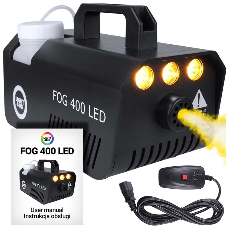 LIGHT4ME FOG 400 LED fog machine for DJ small light efficient