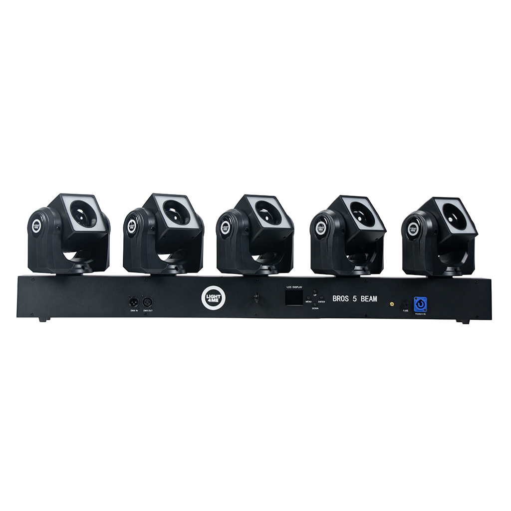 LIGHT4ME BROS 5 BEAM effect LED 5 moving heads stage lighting