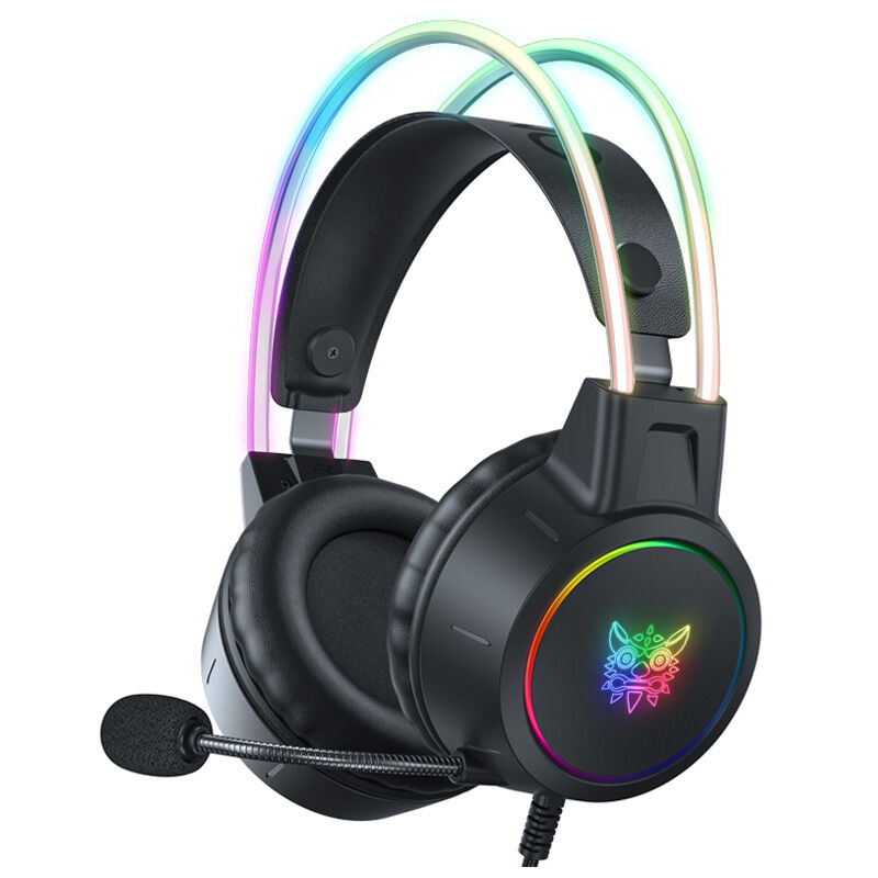 ONIKUMA X15 PRO gaming headphones for players in-ear wired RGB LED microphone