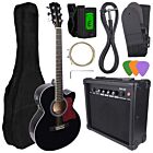 NN EAG SET BK gitara elektroakustyczna + wzmacniacz gitarowy zestaw BLACK POWYSTAWOWY